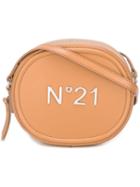 No21 Logo Plaque Crossbody Bag, Women's, Nude/neutrals