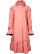 Dries Van Noten - 'ruward' Coat - Women - Linen/flax/polyester - M, Women's, Pink/purple, Linen/flax/polyester
