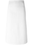 Victoria Beckham Midi Skirt, Women's, Size: 38, White, Polyester/viscose