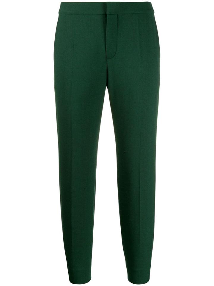 Chloé Classic Tapered-leg Trousers - Green