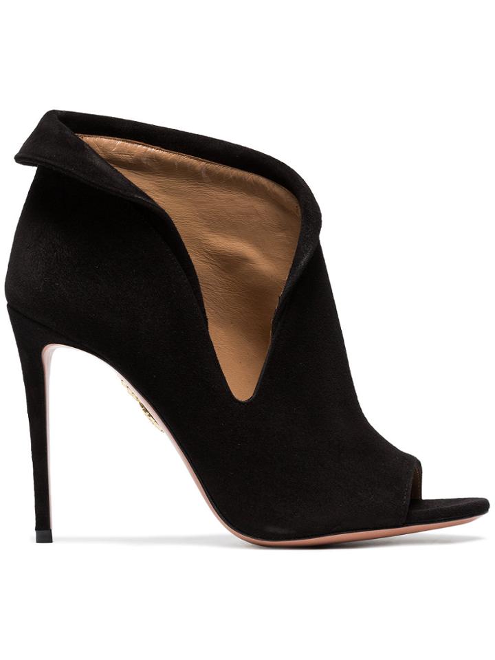 Aquazzura Viola 105 Booties - Black