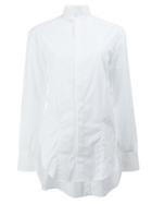 Wales Bonner High Neck Elongated Shirt - White
