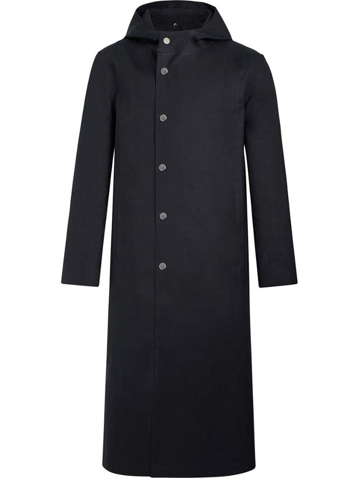 Mackintosh Alyx Black Bonded Cotton Hooded Coat