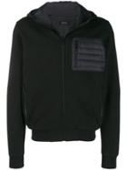 Z Zegna Quilted Hooded Sweatshirt - Black