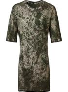 11 By Boris Bidjan Saberi Camouflage Long Fit T-shirt - Green