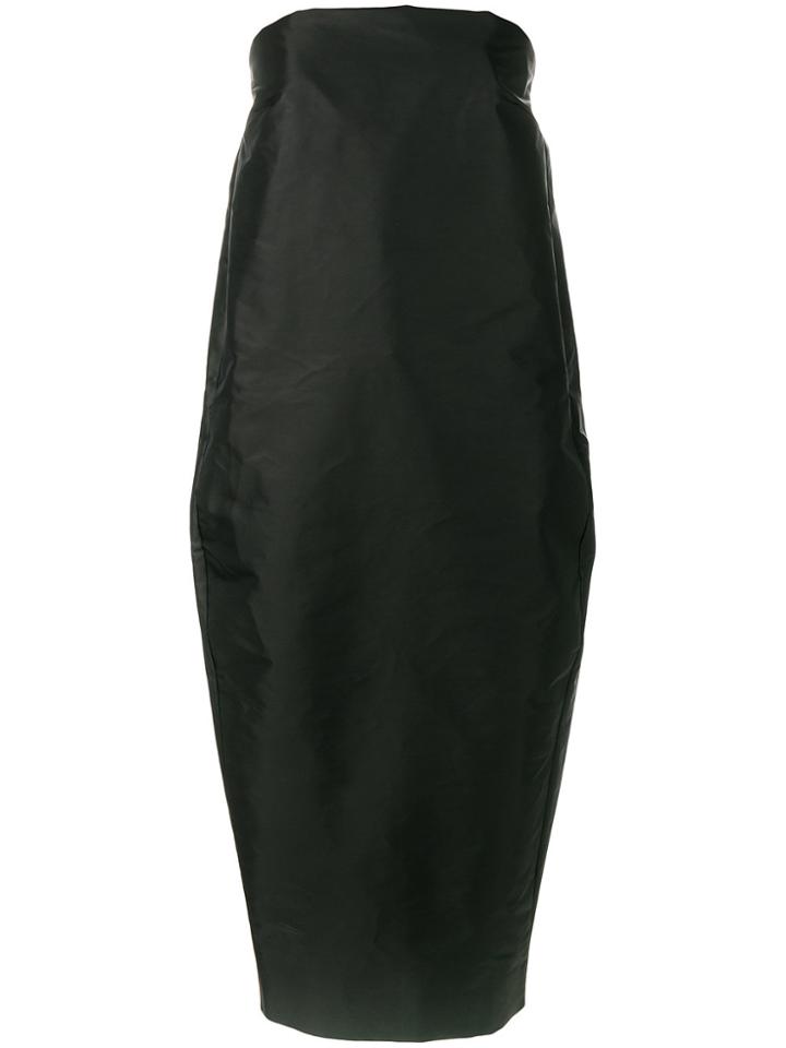 Rick Owens Cocoon Tube Dress - Black