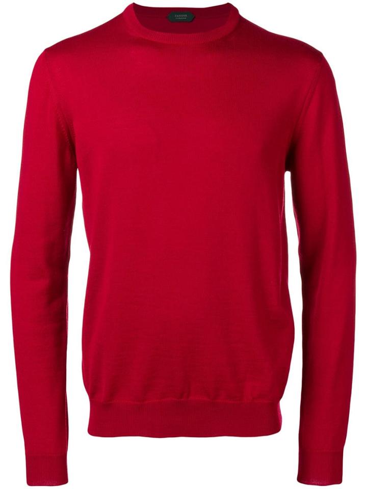 Zanone Basic Jumper - Red