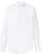 Paul Smith Paisley Embroidered Long Sleeve Shirt - White