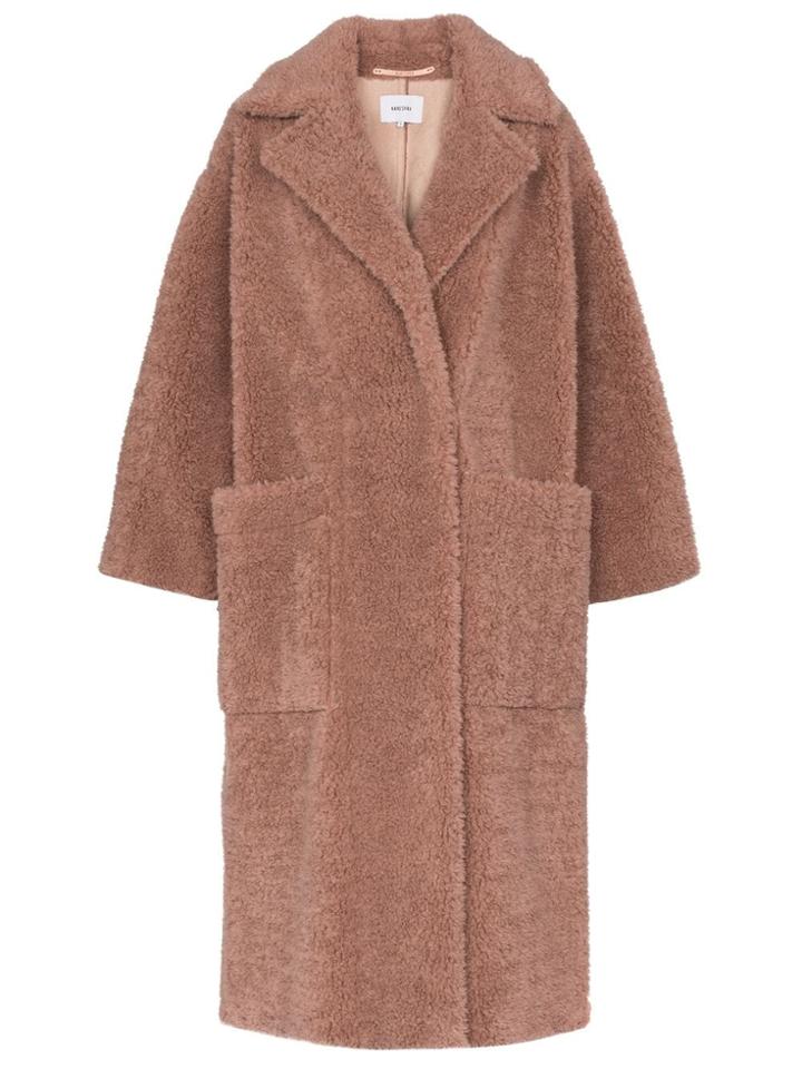 Nanushka Imogen Faux Fur Coat - Pink