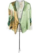 Act N&deg;1 Wrap Kimono Top - Green
