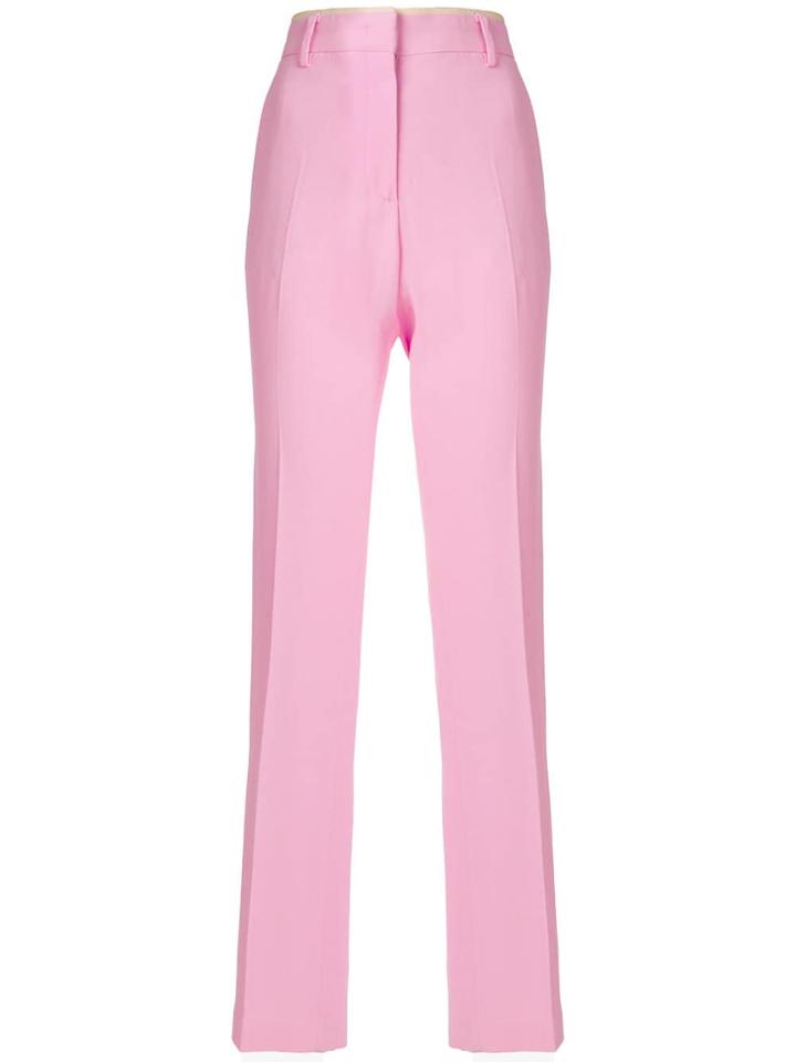 No21 Straight Leg Trousers - Pink & Purple
