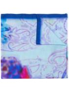 Etro Blur Dye Scarf - Blue
