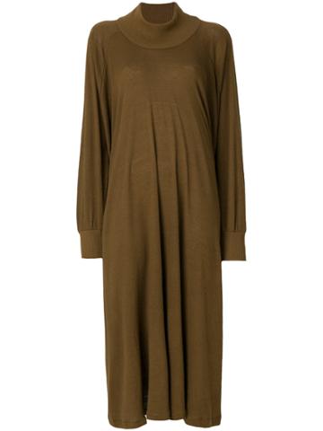 Minä Perhonen Loose Fit Sweater Dress - Brown