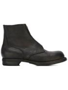 Guidi Front Zip Ankle Boots, Men's, Size: 42, Black, Horse Leather/leather