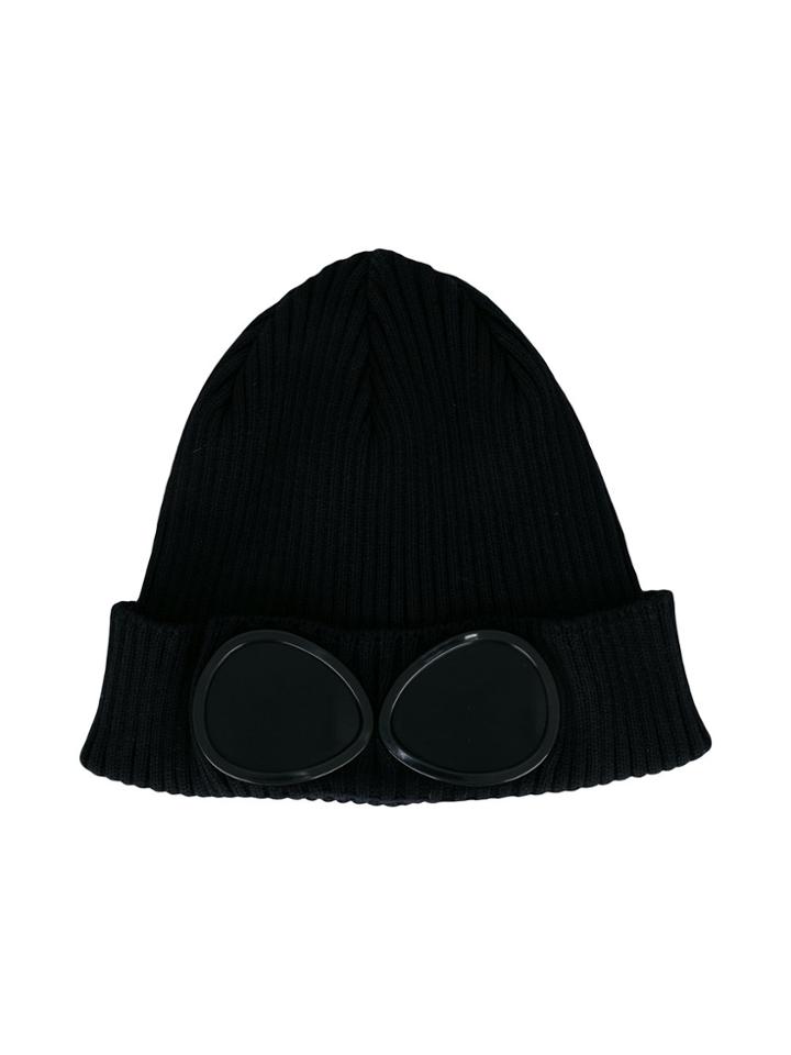 Cp Company Kids Teen Goggle Beanie - Black