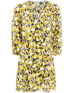 Rixo Sam Floral Print Dress - Yellow