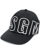 Msgm Logo Baseball Cap - Black