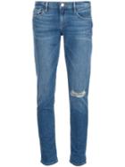 Frame Denim Le Garçon Stretch Jeans, Women's, Size: 24, Blue, Cotton/polyester/spandex/elastane