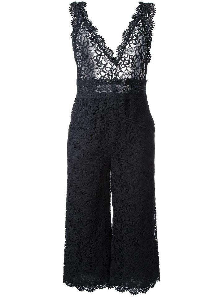 Goen.j Embroidered Jumpsuit, Women's, Size: Large, Black, Cotton/polyester