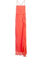 Michelle Mason Spaghetti Strap Dress - Red