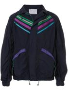 Kolor Stripe-detail Bomber Jacket - Blue