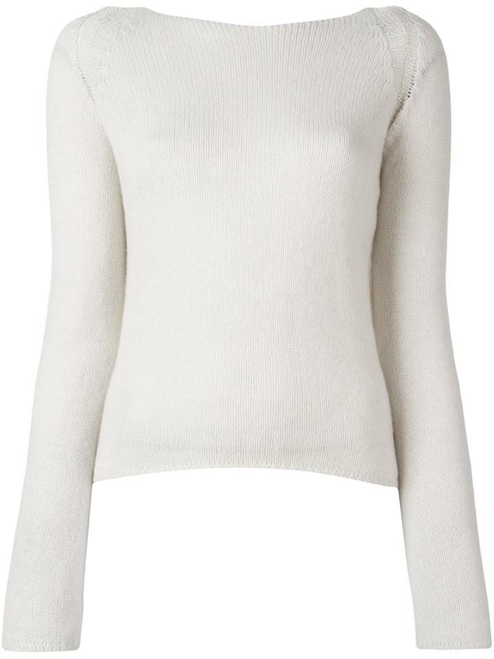 Forte Forte Scoop Back Jumper, Women's, Size: 1, Nude/neutrals, Cashmere