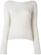 Forte Forte Scoop Back Jumper, Women's, Size: 1, Nude/neutrals, Cashmere