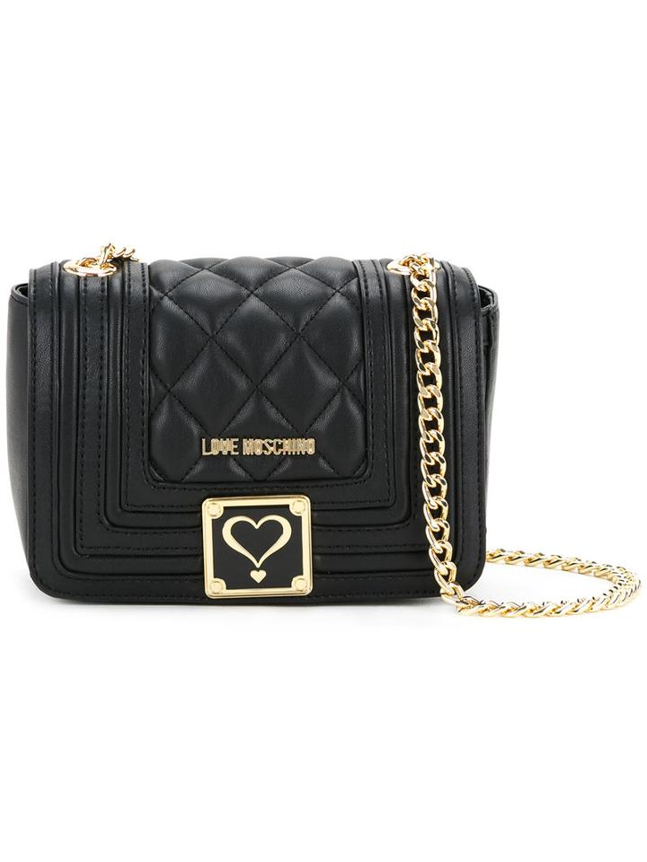 Love Moschino - Quilted Crossbody Bag - Women - Polyurethane - One Size, Black, Polyurethane