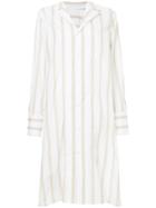 Marni Striped Shirt Dress - White