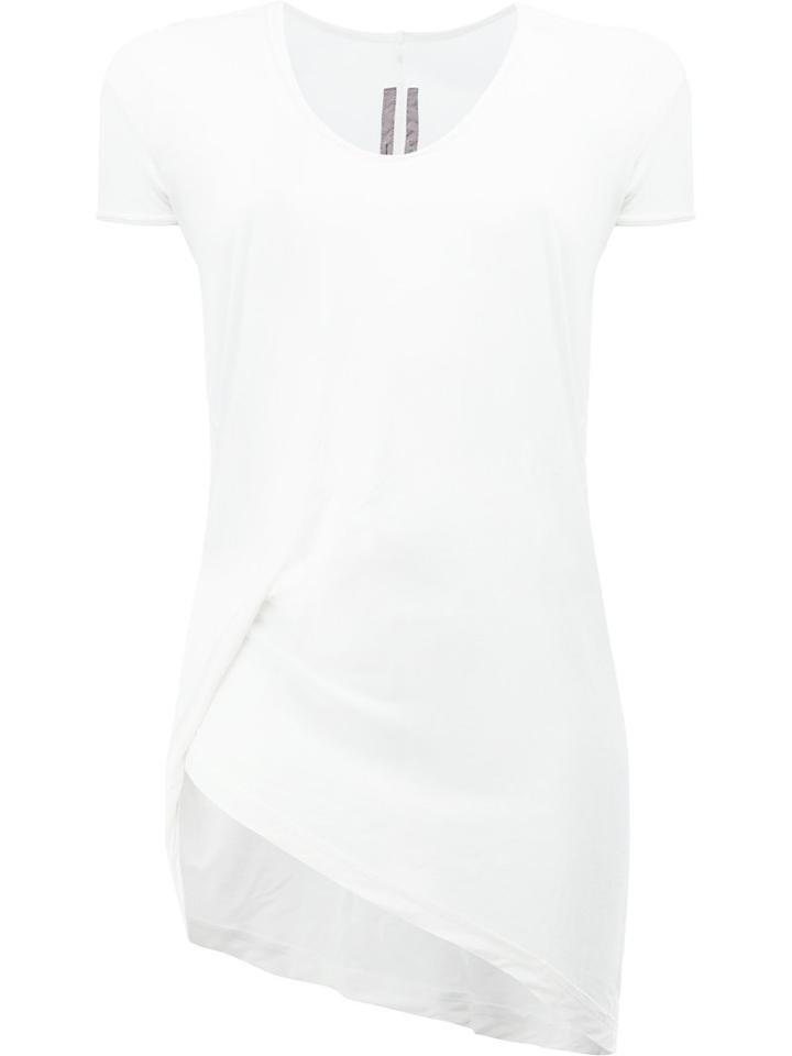 Rick Owens Scoop Neck T-shirt, Women's, Size: 38, White, Viscose/silk