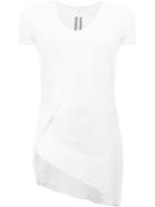 Rick Owens Scoop Neck T-shirt, Women's, Size: 38, White, Viscose/silk