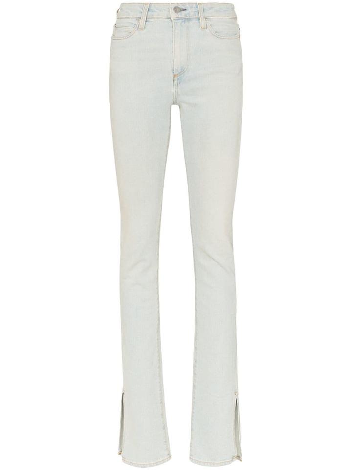 Simon Miller Split Cuff Cotton Blend Jeans - Blue