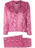 Gucci Vintage Tom Ford For Gucci Printed Top & Trousers - Pink &