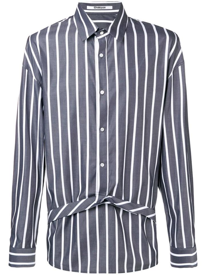 Chalayan Striped Shirt - Grey