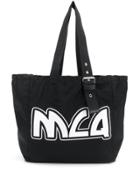 Mcq Alexander Mcqueen Large Logo Print Tote - Black