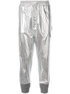 Juun.j Metallic Track Pants - Silver