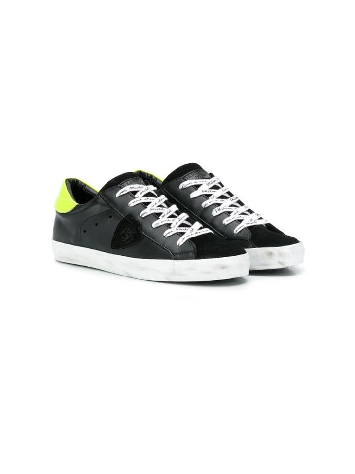 Philippe Model Kids Panelled Sneakers - Black