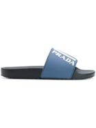 Prada Logo Slides - Blue