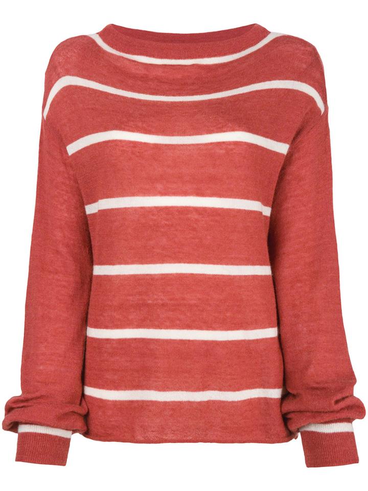 Mih Jeans Striped Jumper - Red
