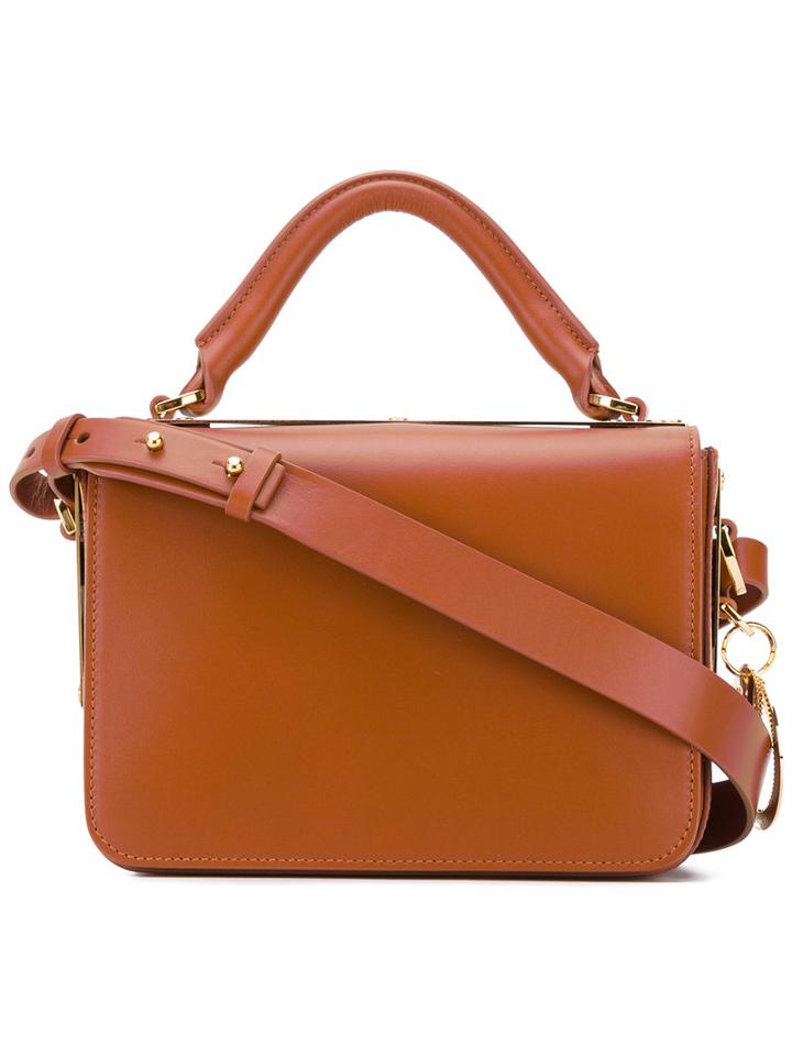 Sophie Hulme - Classic Cross Body Tote - Women - Calf Leather - One Size, Brown, Calf Leather