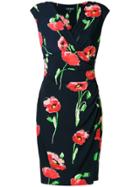 Ralph Lauren Poppy Print Dress - Blue