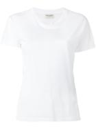 Saint Laurent Classic Short Sleeve T-shirt, Women's, Size: Medium, White, Cotton