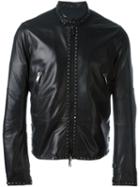 Valentino 'rockstud' Jacket, Men's, Size: 48, Black, Lamb Skin/lyocell/linen/flax/cotton