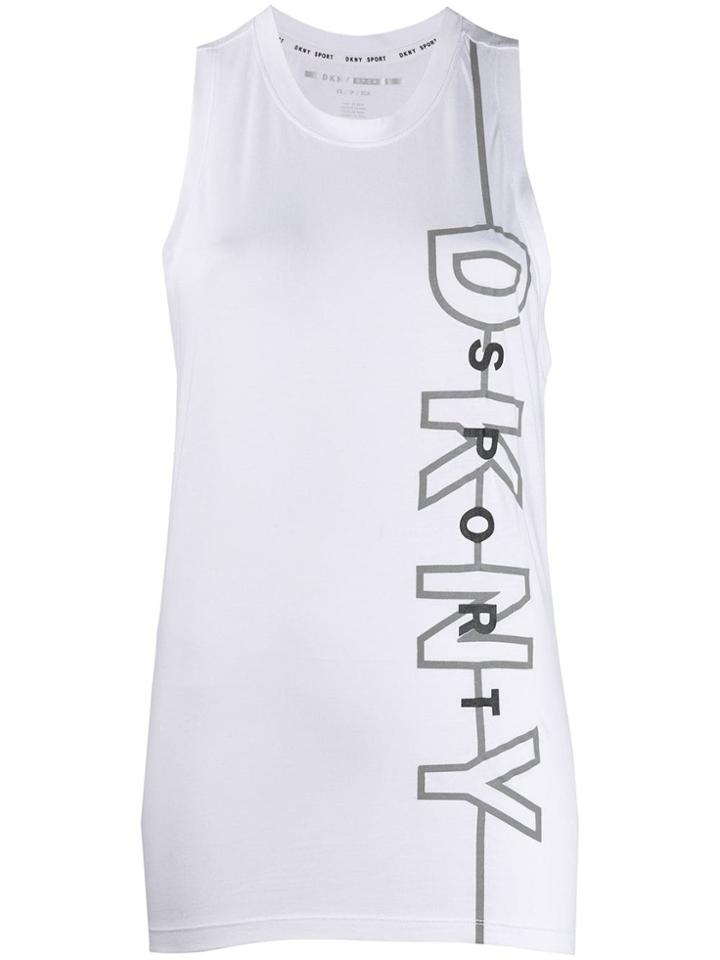 Dkny Logo Tank Top - White