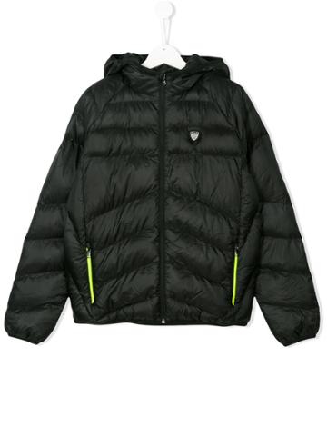 Ea7 Kids Neon Zip Jacket - Black
