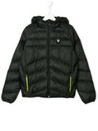 Ea7 Kids Neon Zip Jacket - Black