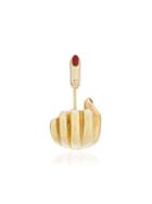 Anissa Kermiche French For Goodnight Red Single Earring - Gold