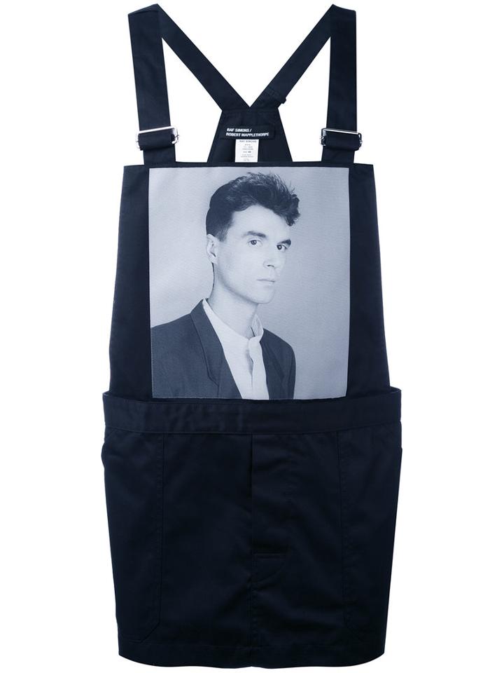 Raf Simons - Photo Print Buckled Vest - Men - Cotton/polyester - 48, Black, Cotton/polyester