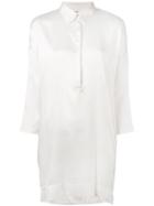 P.a.r.o.s.h. - Tunic Shirt - Women - Silk/spandex/elastane - L, White, Silk/spandex/elastane