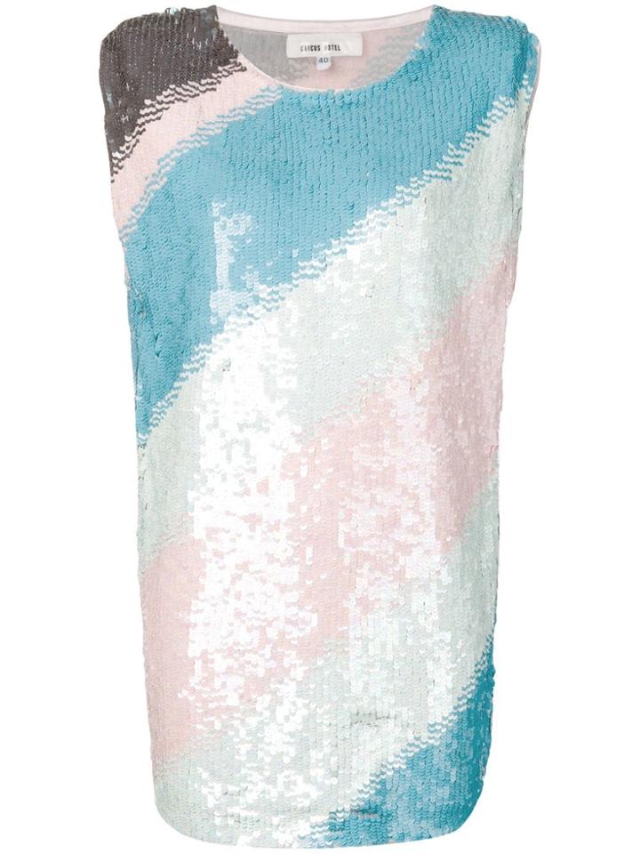 Circus Hotel Sequin Embellished Dress - Blue